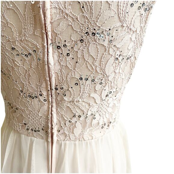 Speechless Juniors Mini Dress Tulle Skirt Sequin Bodice Size 13 Light Pink Fairy - Picture 4 of 10